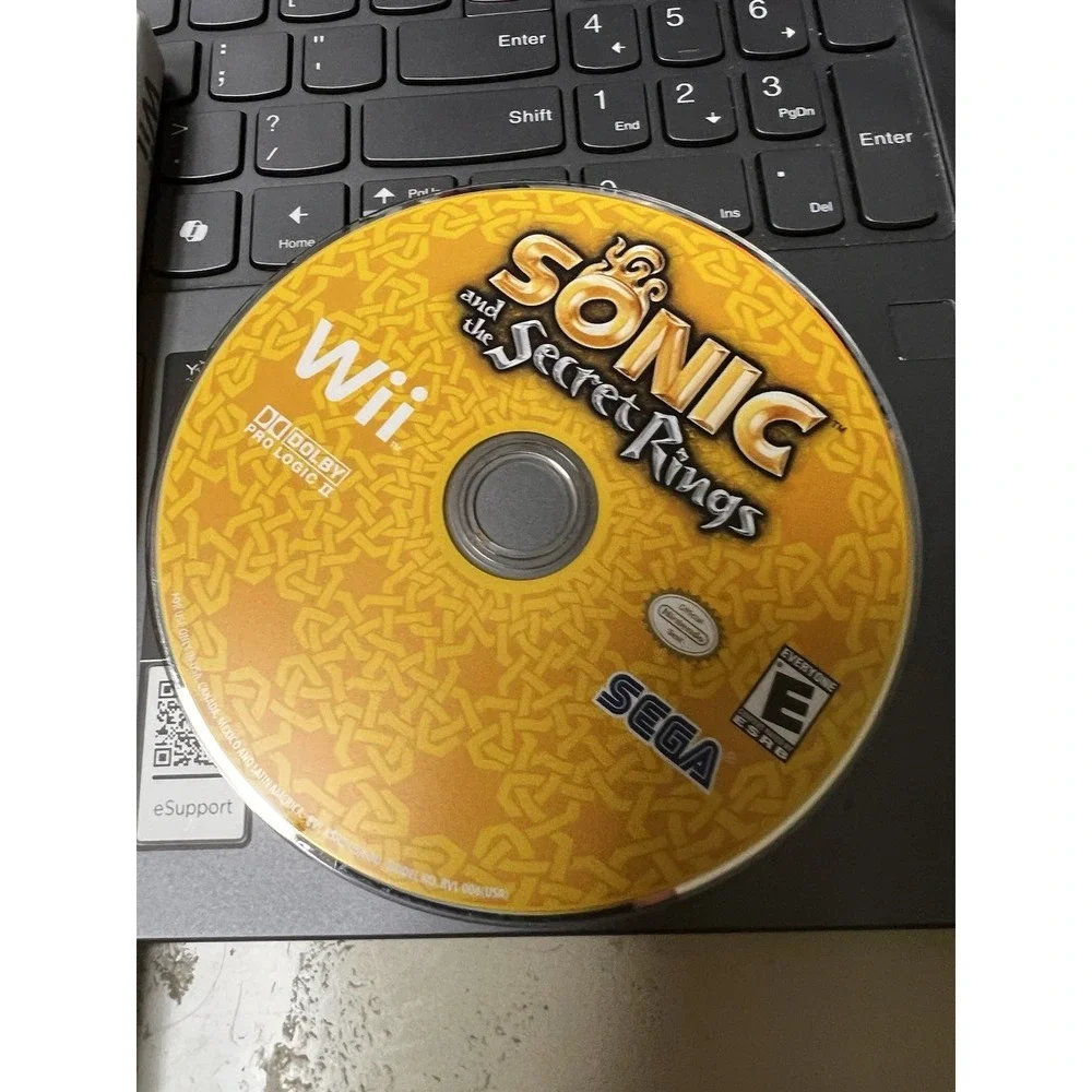 Sonic and the Secret Rings Nintendo Wii SEGA 2007 Video Game‎ RVL-RSRE-USA